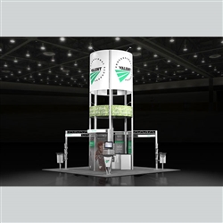 20 x 20 Custom Island Trade Show Exhibit - Display Design # 52163