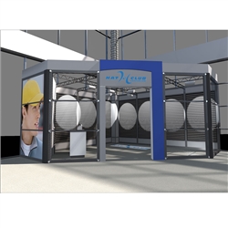 20 x 20 Custom Island Trade Show Exhibit - Display Design # 43649