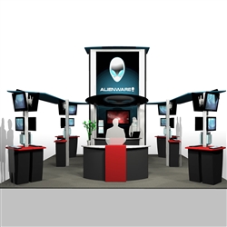 20 x 20 Custom Island Trade Show Exhibit - Display Design # 47653