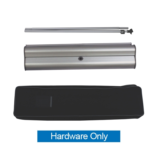 39.25in Orient 1000 Retractable Silver Stand Hardware Only, also known as roll up exhibit displays, are ideal for trade show displays and retail environments. Super affordable Orient 1000 retractable banner stand was designed with price in mind