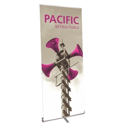 36in Pacific 920 Retractable Banner Stand Display with Vinyl Banner is the perfect addition to any trade show or event display, exhibit, booth. High quality of Retractable, Roll Up Banner Stands, Pull Up Banners single or double sided