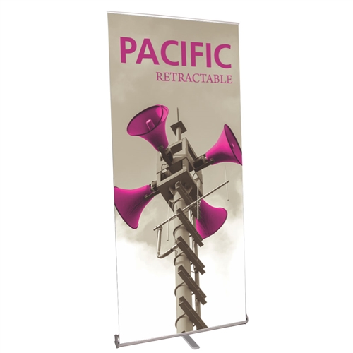 39in Pacific 1000 Retractable Banner Stand Display with Vinyl Banner is the perfect addition to any trade show or event display, exhibit, booth. High quality of Retractable, Roll Up Banner Stands, Pull Up Banners single or double sided