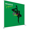 10ft x 8ft Pegasus Supreme Telescopic Banner Stand with Vinyl Banner  are one of the most universal promotional displays used throughout trade show or events. Pegasus Supreme and Pegasus Standard Banner Stand are best Backwall Display.