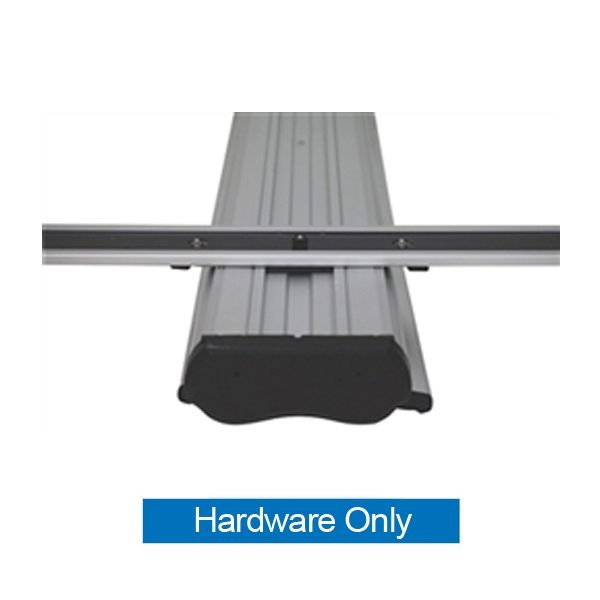 33.5in Thunder Double-Sided Outdoor Retractable Banner Stand Hardware Only has both stability and looks. It is adjustable in both width and height to allow multiple graphic sizes, and has a large base that can be filled with either water or sand