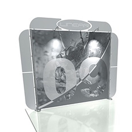 Linear 10ft x 10ft Kit 09 Trade Show Display provides the looks, style and sophistication of a custom exhibit with the ease, convenience and value that you�re looking for. The Linear range of portable exhibits is designed to ship with minimal lead time