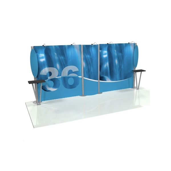 Linear 10ft x 20ft Kit 36 Trade Show Display provides the looks, style and sophistication of a custom exhibit with the ease, convenience and value that you�re looking for. The Linear range of portable exhibits is designed to ship with minimal lead time