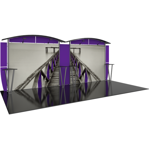 Linear 10ft x 20ft Kit 26 Trade Show Display provides the looks, style and sophistication of a custom exhibit with the ease, convenience and value that you�re looking for. The Linear range of portable exhibits is designed to ship with minimal lead time