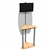 Linear Monitor Trade Show Kiosk Kit 06 Compliment your Linear Trade Show Display while adding excitement and attention to your trade show booth with these sleek attractive Monitor Stand Multi Media Kiosk with with Frosted Plex wings Linear Kit