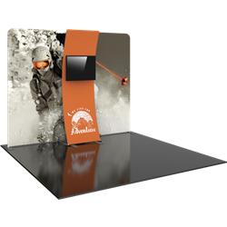 10ft Formulate Designer Series Backwall Tension Fabric Display Kit 06 offer you a quick and professional look for your trade show booth. Formulate Designer Series Backwall Displays serve as attractive and cost-effective trade show backdrops