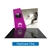 10ft Formulate Designer Series Backwall Tension Fabric Exhibit Kit 07 offers graphic area to get you noticed at trade show!  These trade show backdrops offer a collection of different backwalls in a variety of geometric shapes