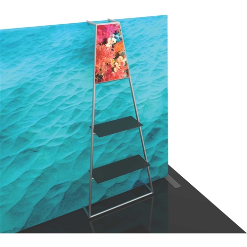 Formulate Backwall Accent 11 adds a stunning graphic accent to any tradeshow display. This one-of-a-kind Formulate accessory works with either 10� or 20� backwalls and includes its own frame and pillowcase graphic.
