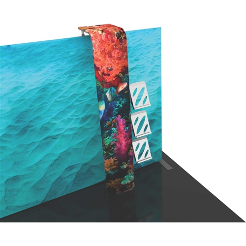 Formulate Backwall Accent 15 adds a stunning graphic accent to any tradeshow display. This one-of-a-kind Formulate accessory works with either 10� or 20� backwalls and includes its own frame and pillowcase graphic.