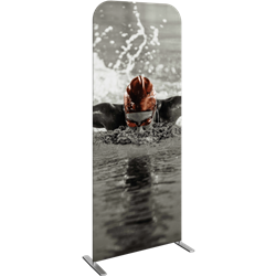 Formulate Tension Fabric Essential Banner 850 Straight with Single-Sided Graphic features a simple straight bungee-corded tube frame and a fabric graphic that simply slips over the frame. Perfect for any environment - from retail to trade show!