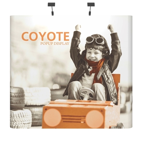 8ft x 8ft Coyote Straight Floor Display Kit