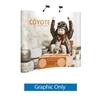 8ft x 8ft Coyote Curved Floor Display | Graphic Only