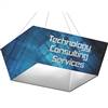 20ft x 3ft Tapered Square Formulate Master Hanging Trade Show Sign | Double-Sided Display