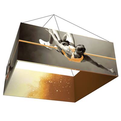 12ft x 5ft Square Formulate Master Hanging Trade Show Sign | Double-Sided Display