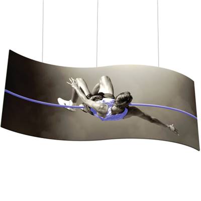 10ft x 3ft S-Curve Panel Formulate Master Hanging Trade Show Sign | Single-Sided Display