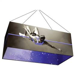 18ft x 9ft x 2ft Rectangle Formulate Master Hanging Trade Show Sign | Double-Sided Display