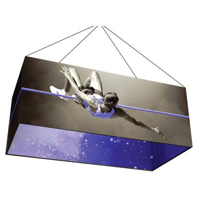 18ft x 9ft x 5ft Rectangle Formulate Master Hanging Trade Show Sign | Double-Sided Display
