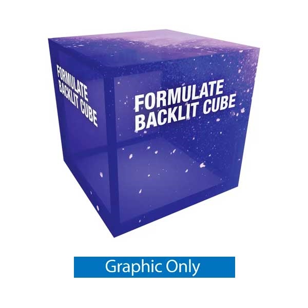 2ft x 2ft Formulate Freestanding Backlit Cube | Graphic Only | Trade Show Displays