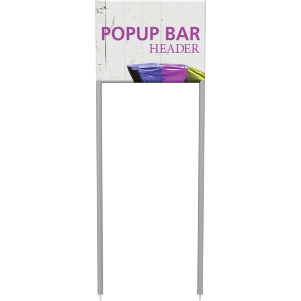 Popup Bar Mini Header is a perfect display for product demonstrations, samples and promotions.