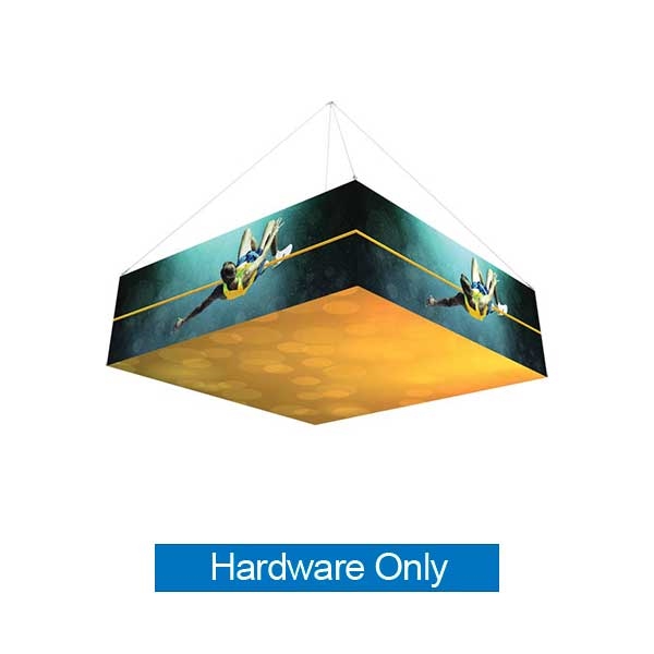 10ft x 3ft Backlit Square Hanging Sign | Hardware Only