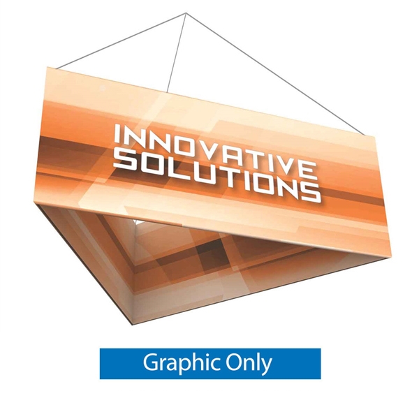 8ft x 4ft Triangle Formulate Essential Hanging Trade Show Sign | Double-Sided Replacement Fabric Banner