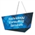 14ft x 2ft Tapered Triangle Formulate Master Hanging Trade Show Sign | Double-Sided Display