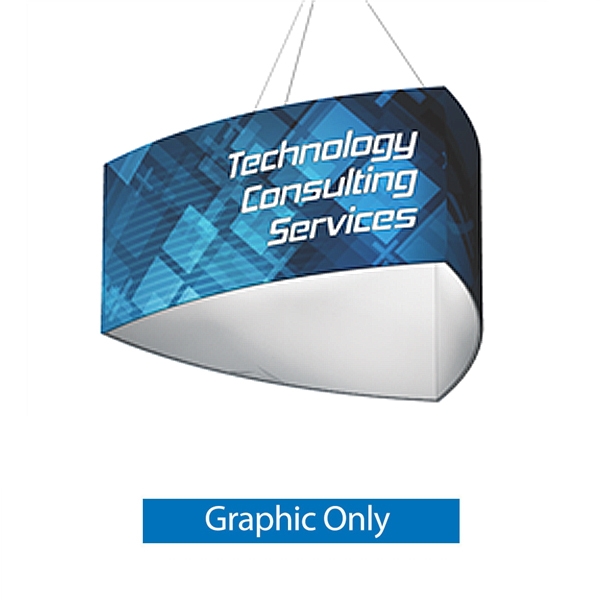 12ft x 2ft Shield Formulate Master Hanging Trade Show Sign | Single-Sided Replacement Fabric Banner