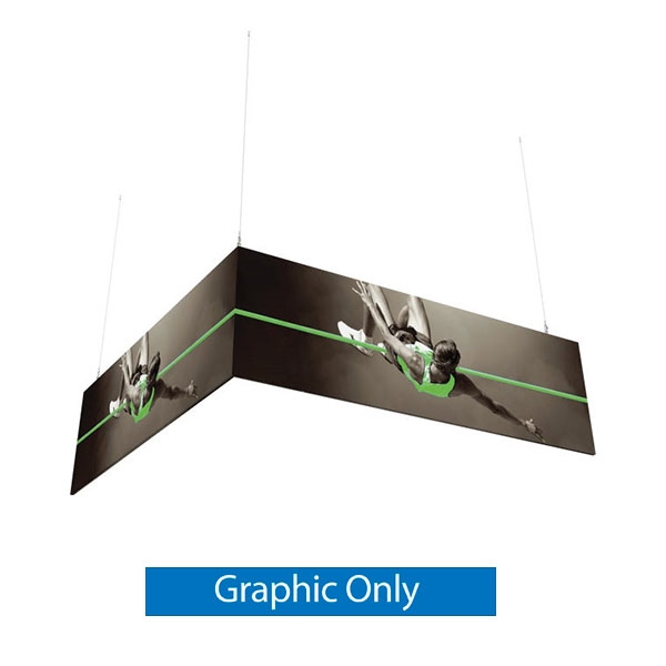 10ft x 3ft L-Shaped Hanging Sign  | Graphic Only