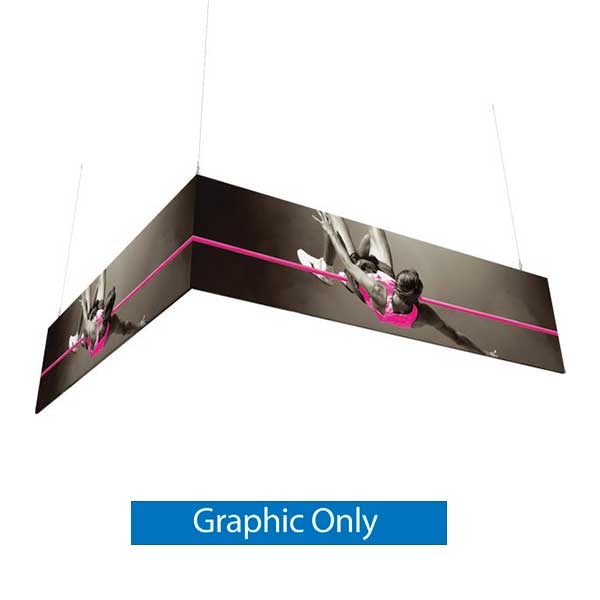 12ft x 3ft L-Shaped Hanging Sign  | Graphic Only