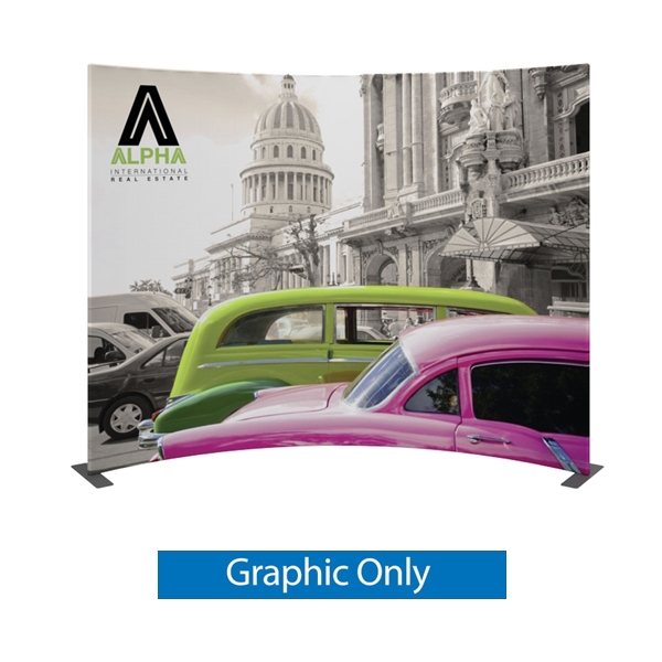 9.5ft x 8ft Modulate Frame Banner 05  -  is a stylish way to display media at any tradeshow, event, retail, corporate spaces. Modulate Fabric Banners feature unique angles and shapes, are portable and easy to assemble.