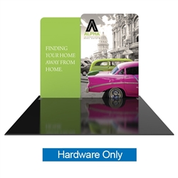 Magnetic hardware for 10ft Modulate Fabric Backwall displays. These stylish exhibits are a great way to display your branding at any tradeshow, event, retail, corporate spaces or expo.  Portable & easy to assemble.