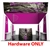 Formulate Fusion 11 Hardware Only features structures that combine the latest developments in fabric printed technology with heavy-duty aluminum frames to create a space that fosters great traffic flow and conversation areas. The 12ft tall center fabric t