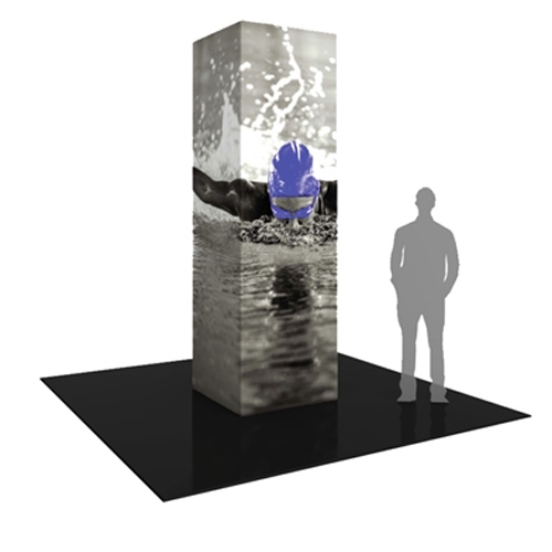 10ft Formulate Four Sided Tower are a great way to draw attention and captivate your audience at tradeshows, special events, or in a permanent environments. Formulate funnels have an hourglass shape, come in 12ft, 10ft and 8ft heights