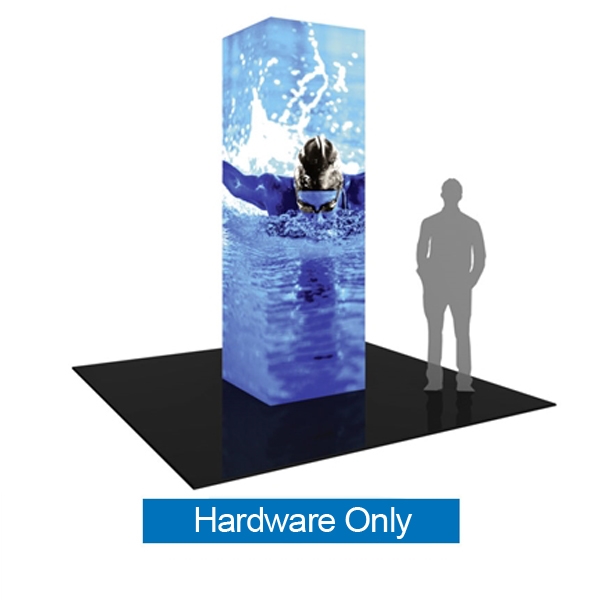 10ft Formulate Backlit Four Sided Tower are a great way to draw attention and captivate your audience at tradeshows, special events, or in a permanent environments. Formulate funnels have an hourglass shape, come in 12ft, 10ft and 8ft heights