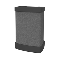 35in x 23in x 13in OCX Molded Transport Case and Blank Fabric Wrap (w/ Wheels)