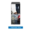 16in x 47in MODify Pedestal 01, Wood Top + Acrylic Cube | Hardware Only