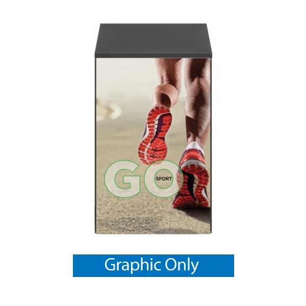 16in x 25in MODify Pedestal 02 | Wood Top Graphic Only
