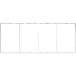 20ft x 8ft Blaze Wall Mounted Light Box Display | Hardware Only