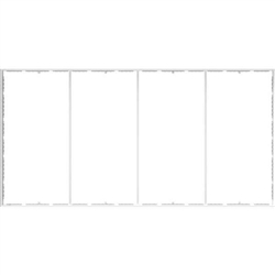 20ft x 10ft Blaze Wall Mounted Light Box Display | Hardware Only