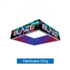 12ft x 3ft Blaze Square Hanging Light Box Display  | Hardware Only