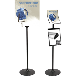 This Observe Pro & Lite Info Center with Literature Pocket is the ultimate in affordable, effective convenience. Metal sign frame is designed to hold signs printed on 6mm white PVC. Businesses across all industries will find This Observe Pro & Lite Info