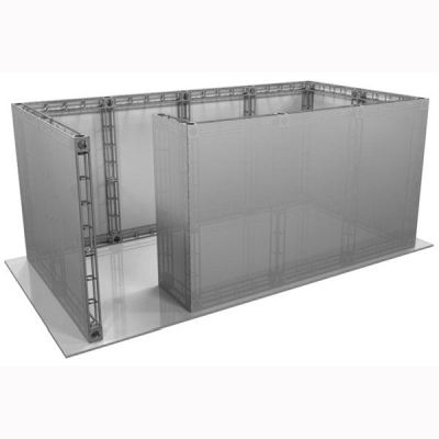 This 10 x 20 custom trade show truss system will help you stand out at the next trade show, drawing attention from across the exhibit floor.  Truss exhibits are one of the most structurally elaborate trade show displays.  They are popular with exhibitors