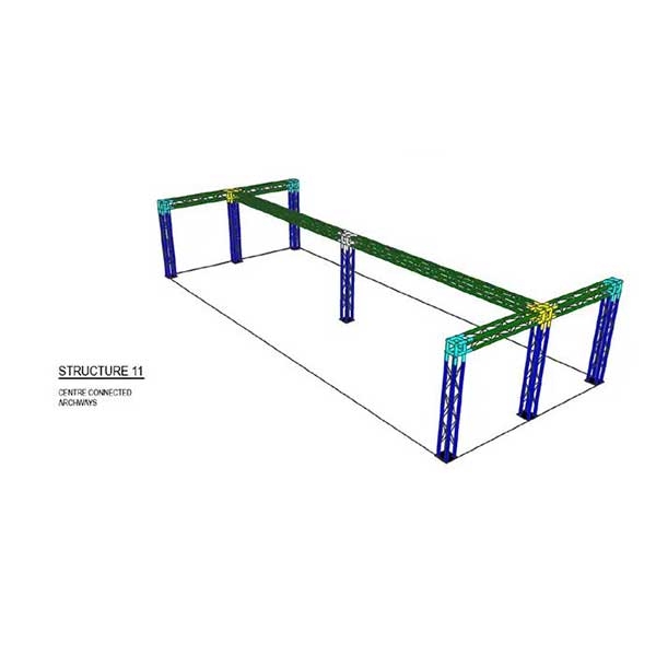 This custom aluminum trade show truss system will stand out at your next trade show, drawing attention from across the exhibit floor. Popular with exhibitors for their quality construction, customization and easy assembly. Fast turn. Best Prices.