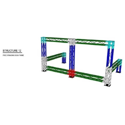 This custom aluminum trade show truss system will stand out at your next trade show, drawing attention from across the exhibit floor. Popular with exhibitors for their quality construction, customization and easy assembly. Fast turn. Best Prices.
