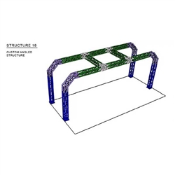 This custom aluminum trade show truss system will stand out at your next trade show, drawing attention from across the exhibit floor. Popular with exhibitors for their quality construction, customization and easy assembly. Fast turn. Best Prices.