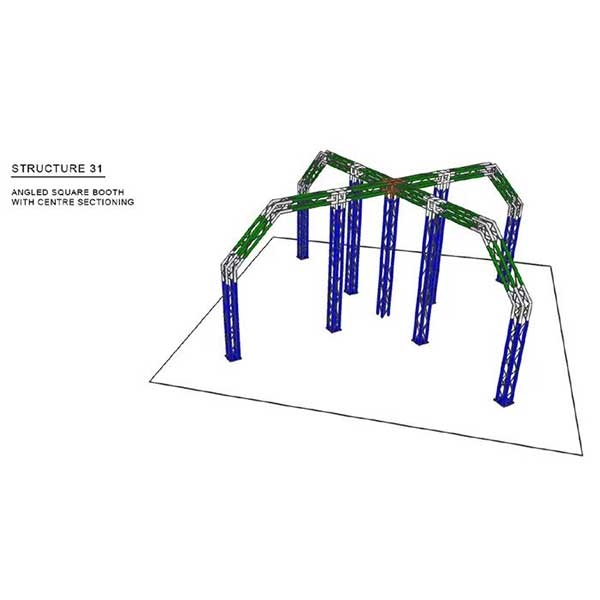 This custom aluminum trade show truss system will stand out at your next trade show, drawing attention from across the exhibit floor. Popular with exhibitors for their quality construction, customization and easy assembly. Fast turn. Best Prices.