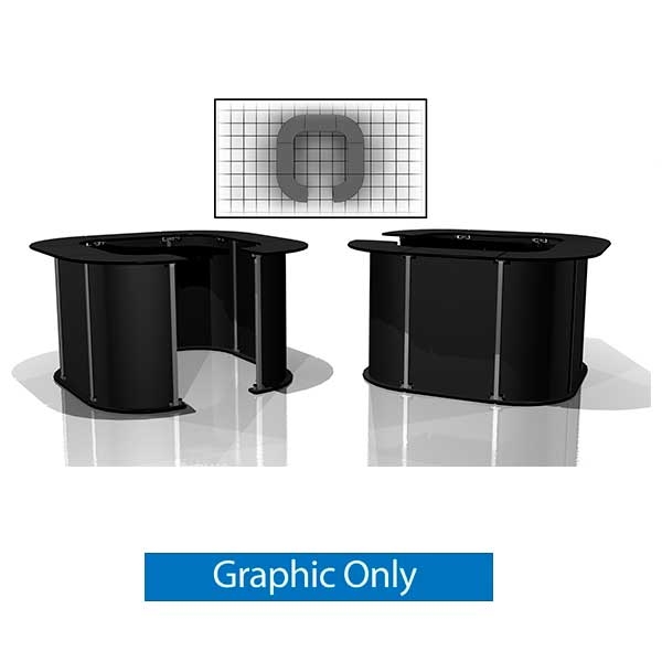 68in x 68in Exhibitline Modular Counter | 0.4.3 | Graphic Only